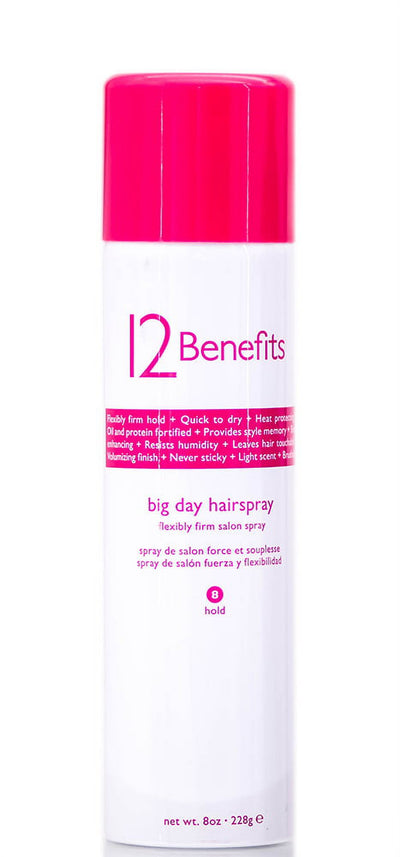 12 Benefits Big Day Hairspray - 8 oz