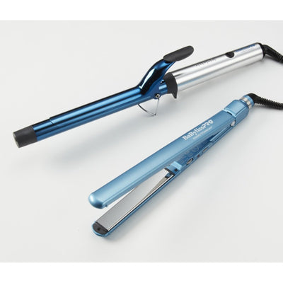 Babylisspro Nano Titanium 1" Xl Curling Iron & Straightener Combo #BNTPP62