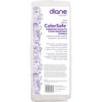 #65048 Diane Colorsafe Towels 6pk - White