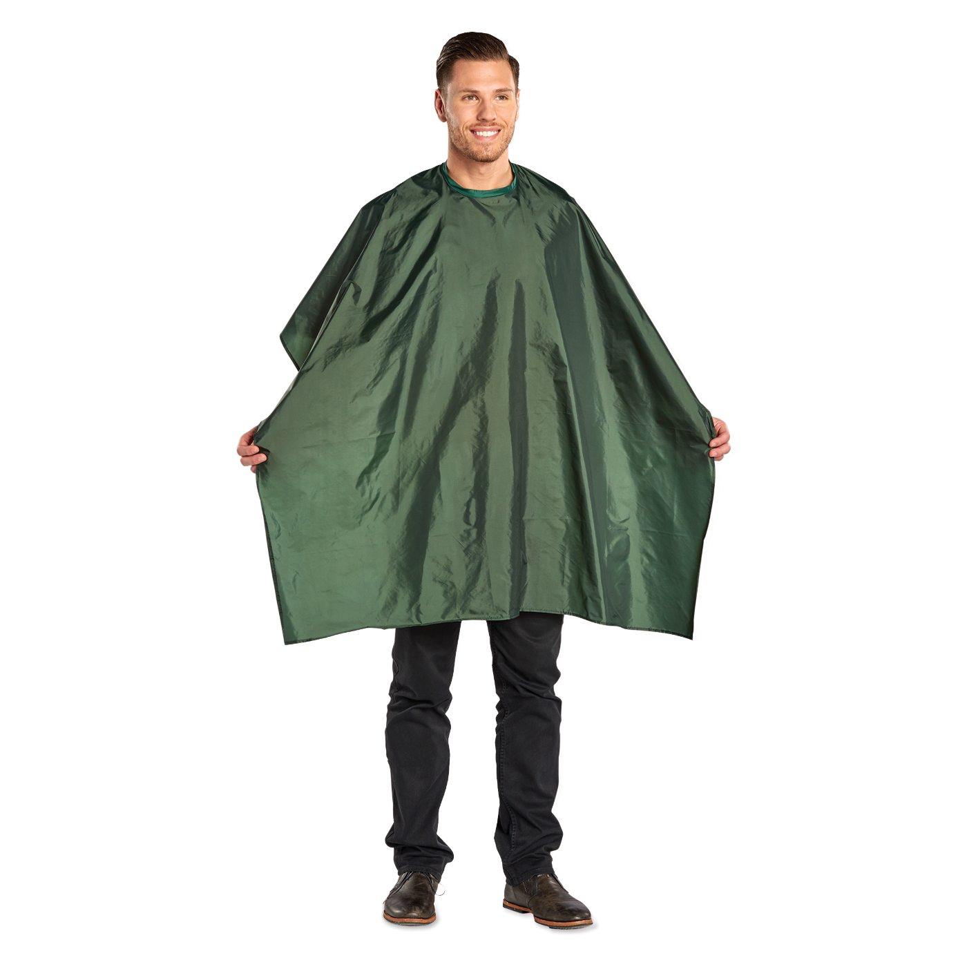 Scalpmaster Nylon Styling Cape, Velcro Closure - Hunter Green #3014