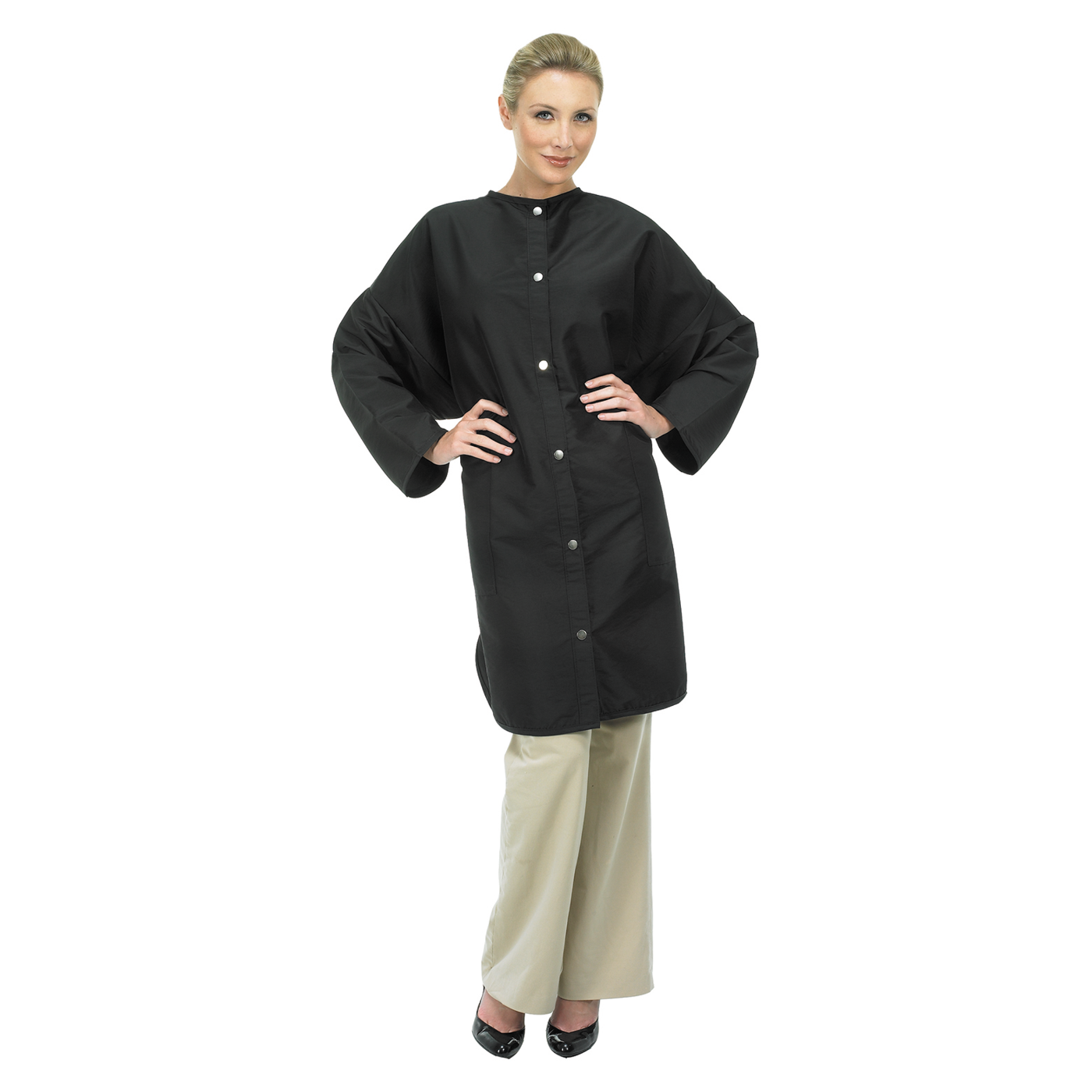 Betty Dain Big Shirts Crinkle Nylon Uniforms - Black #BD999BK