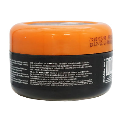 Elegance Hair Styling Gel Wax Hard With Argan Oil, 3.38 Oz.