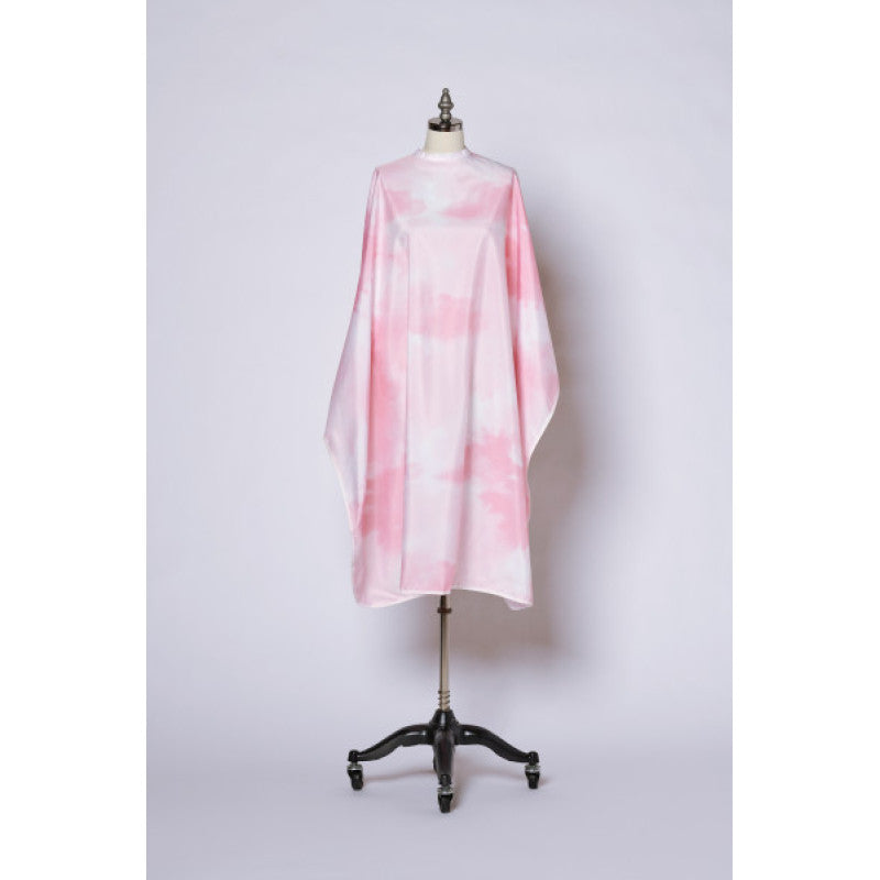 f7061 Fromm Tiedye Hairstyling Cape - Pink