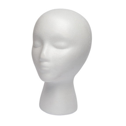 #des001 Styrofoam Head (White)