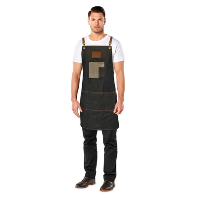 Scalpmaster Barber Black Denim Apron #4147