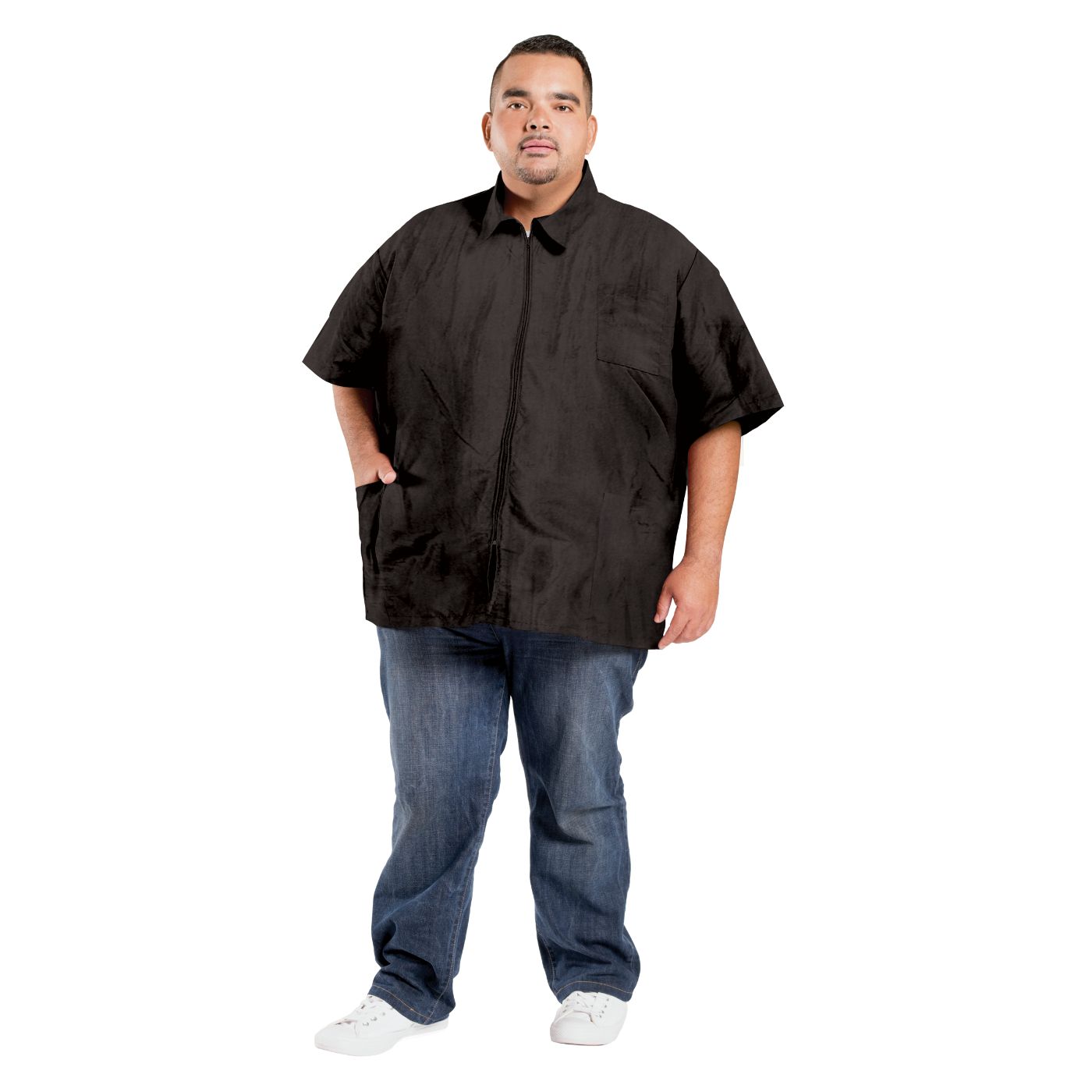 Betty Dain Plus Size Nylon Barber Jacket - 2X #BD8942X