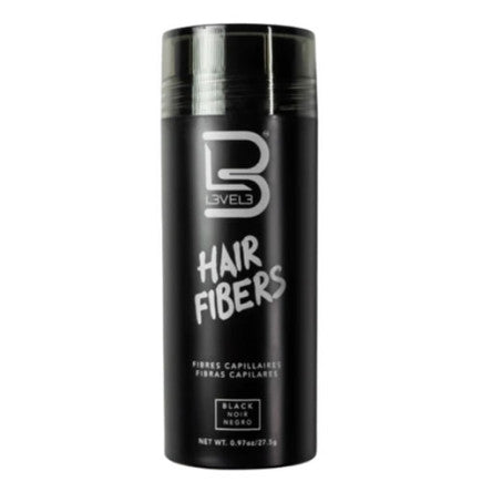 L3vel3 Hair Fibers 27.5gm - Black