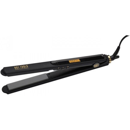 Hot Tools Black Gold Digital Salon Long Flat Iron 1.25" #HT7117BG