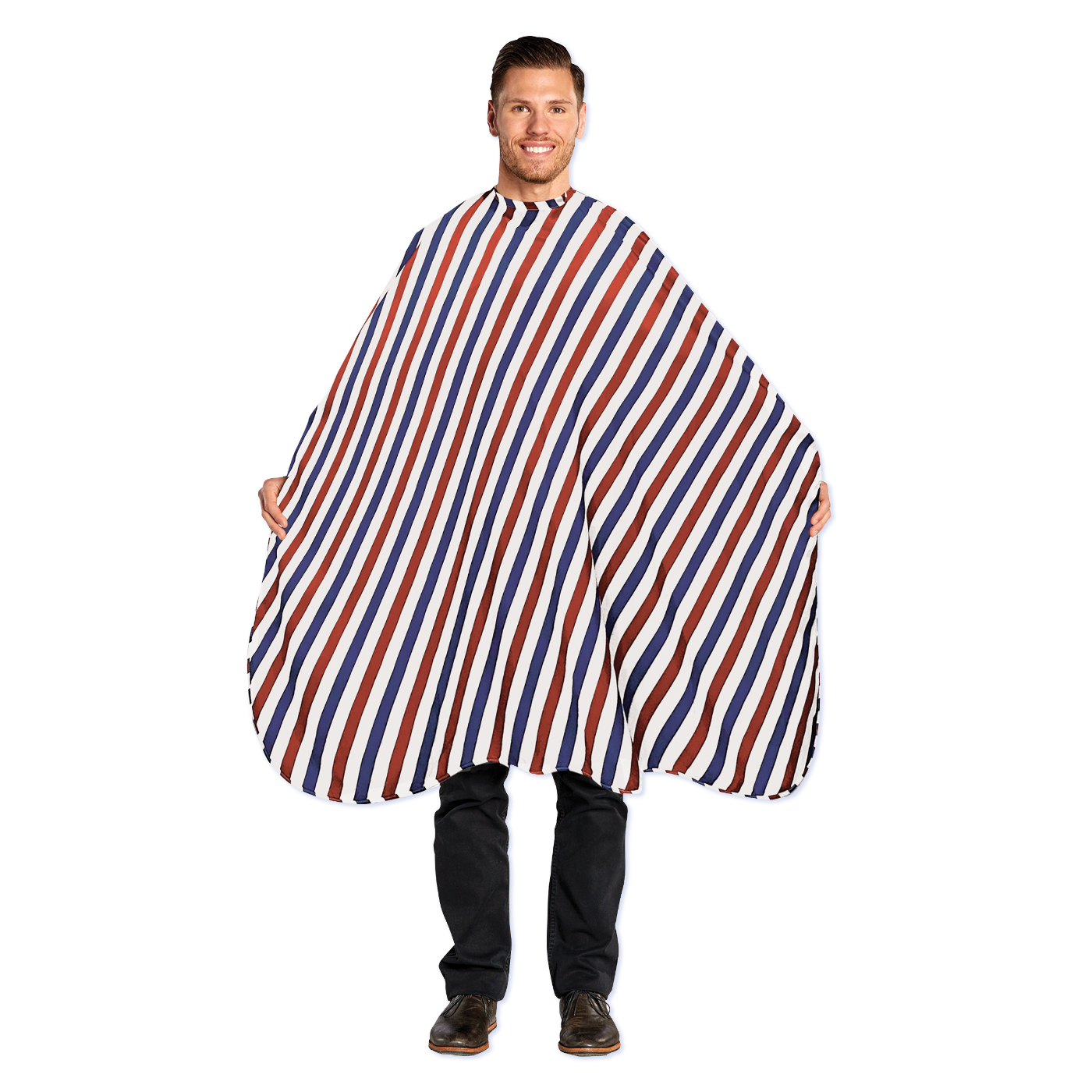 Scalpmaster Barber Modern Striped Cutting Cape #4145