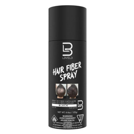 L3vel3 Hair Fiber Spray Black