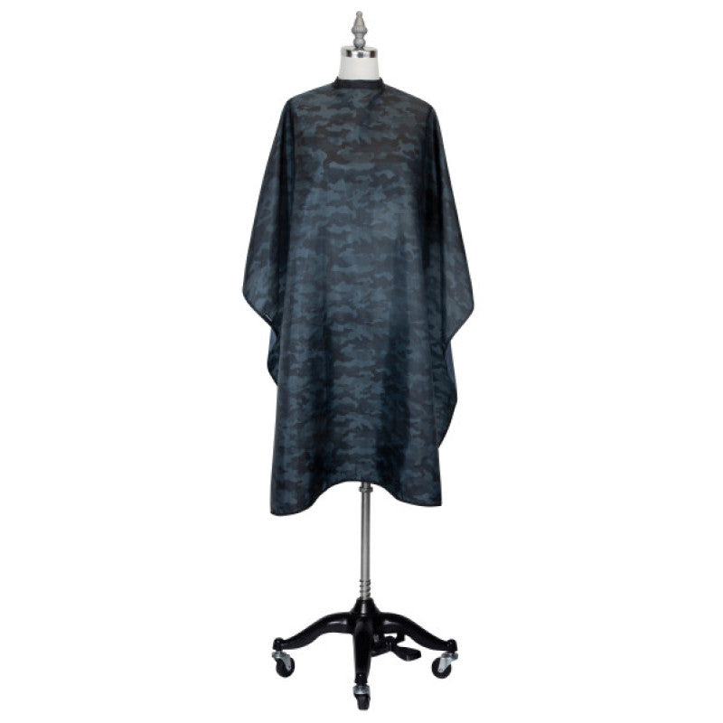 f7041 Fromm Camo Barber Cape - Black