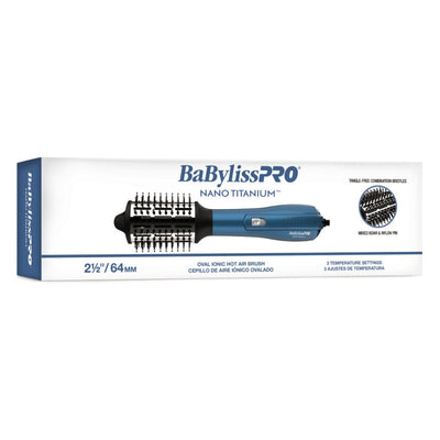 Babylisspro Nano Titanium Oval Hot Air Brush 2.5" #BNTHB250