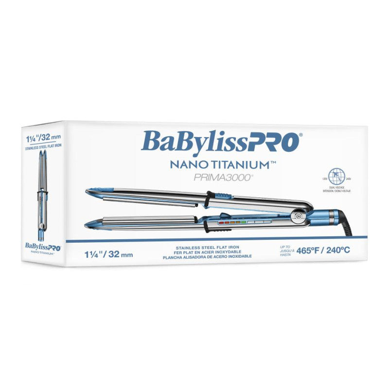 Babylisspro Nano Titanium Prima3000 Straightener 1.25" #BNT3000T