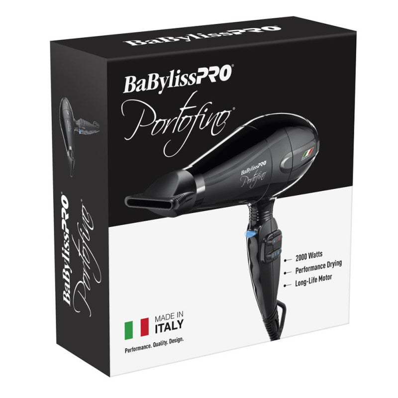 Babylisspro Nano Titanium Portofino Dryer - Black #BPOR1