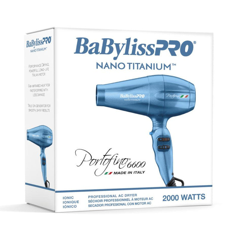 Babylisspro Nano Titanium Portofino Dryer - Blue #BNTB6610N