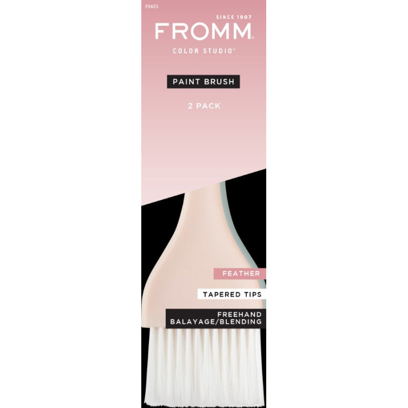 f9425 Fromm Wide Feather Brush 2pk