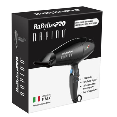 Babylisspro Rapido Dryer 2000w (Black) #BRAP1