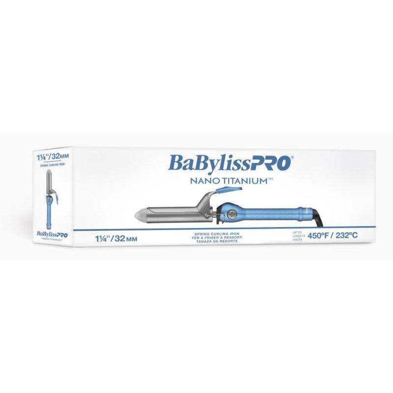 Babylisspro Nano Titanium Spring Curling Iron 1.25" #BNT125S