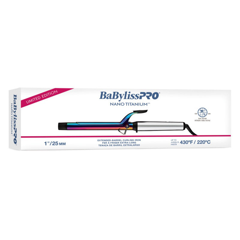 Babyliss Pro N.t. Xl Curling Wand 1" (L.E. Rainbow) #BNTWRB100XLUC