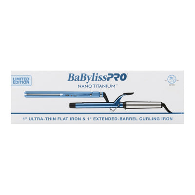 Babylisspro Nano Titanium 1" Xl Curling Iron & Straightener Combo #BNTPP62