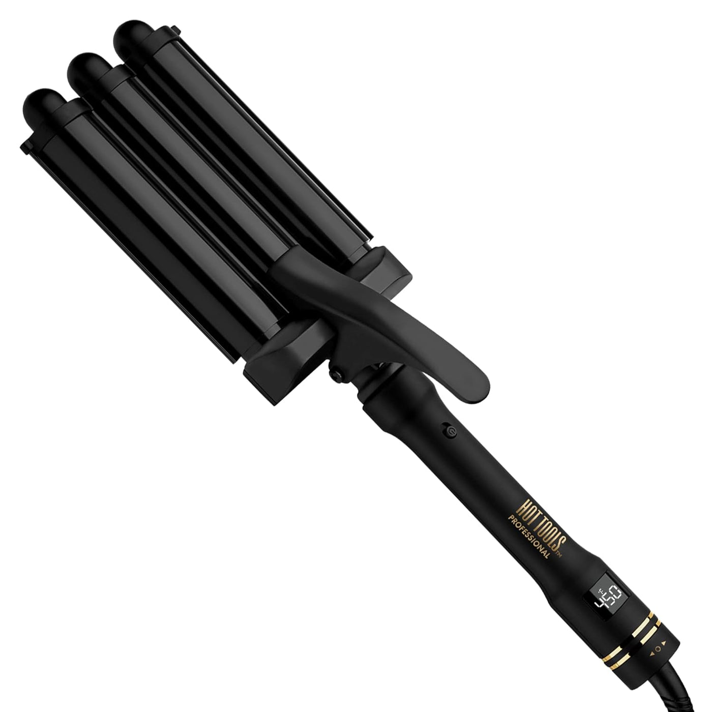 Hot Tools Pro Artist Black Gold Digital 3 Barrel waver