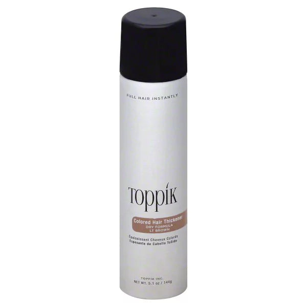 Toppik Colored Hair Thickener Dry Formula 5.1 oz Light Brown