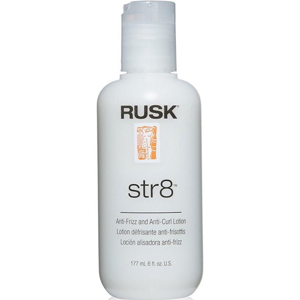 Rusk Str8 Anti-Frizz and Anti-Curl Hair Lotion, 6 Oz