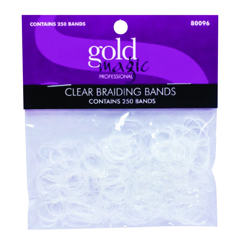 Elastic Braiding Bands, Clear