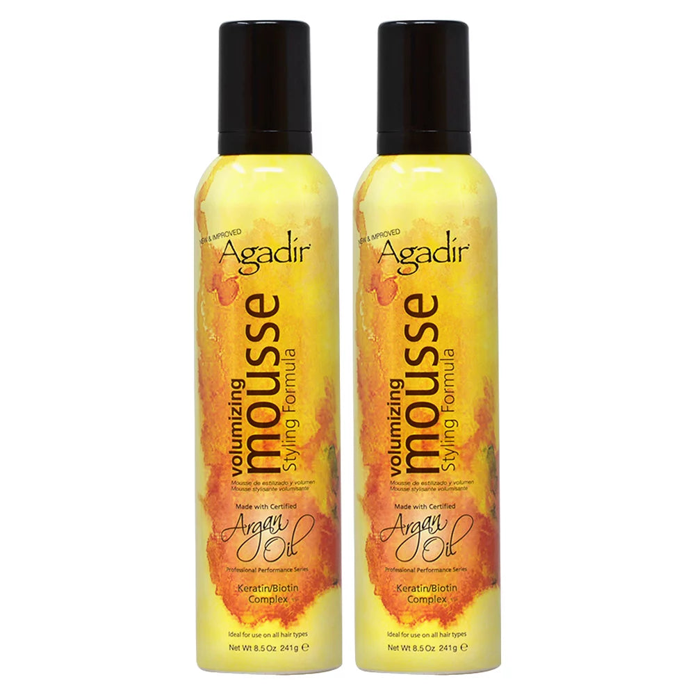 Agadir Argan Oil Volumizing Mousse, 8.5-ounce (Pack of2)