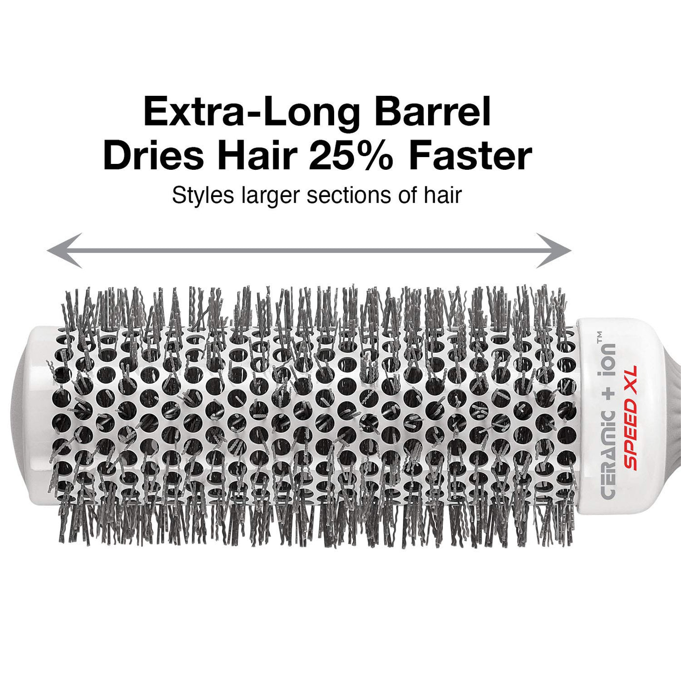 Ceramic + Ion Speed XL Extra-Long Barrel Hair Brush