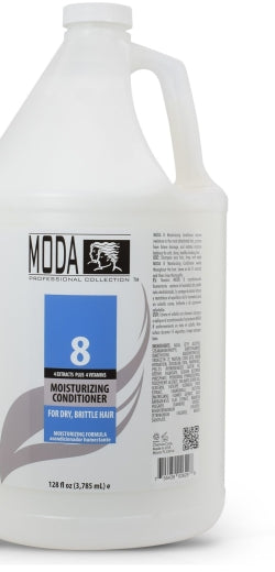 MODA - Conditioner, Moisturizing For Dry And Brittle Hair - Hydrates and Strengthens - 128Oz