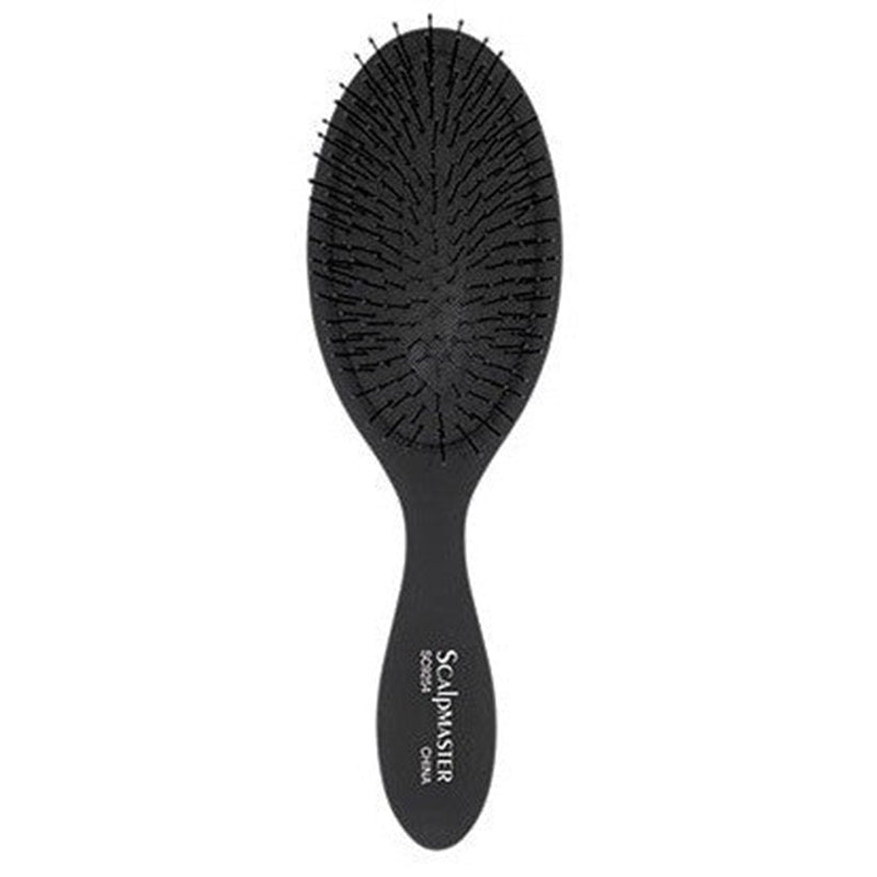 Scalpmaster Wet or Dry Hair Detangling Brush-Black